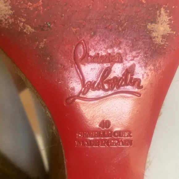 Christian Louboutin White Platform Espadrilles - Picture 6 of 10